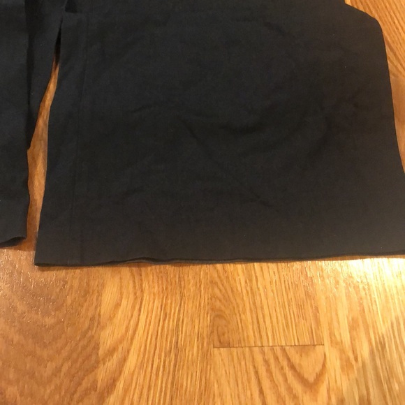 Ash black pants, casual work, zipper on the side with button. Wide leg no flare. - Picture 2 of 8